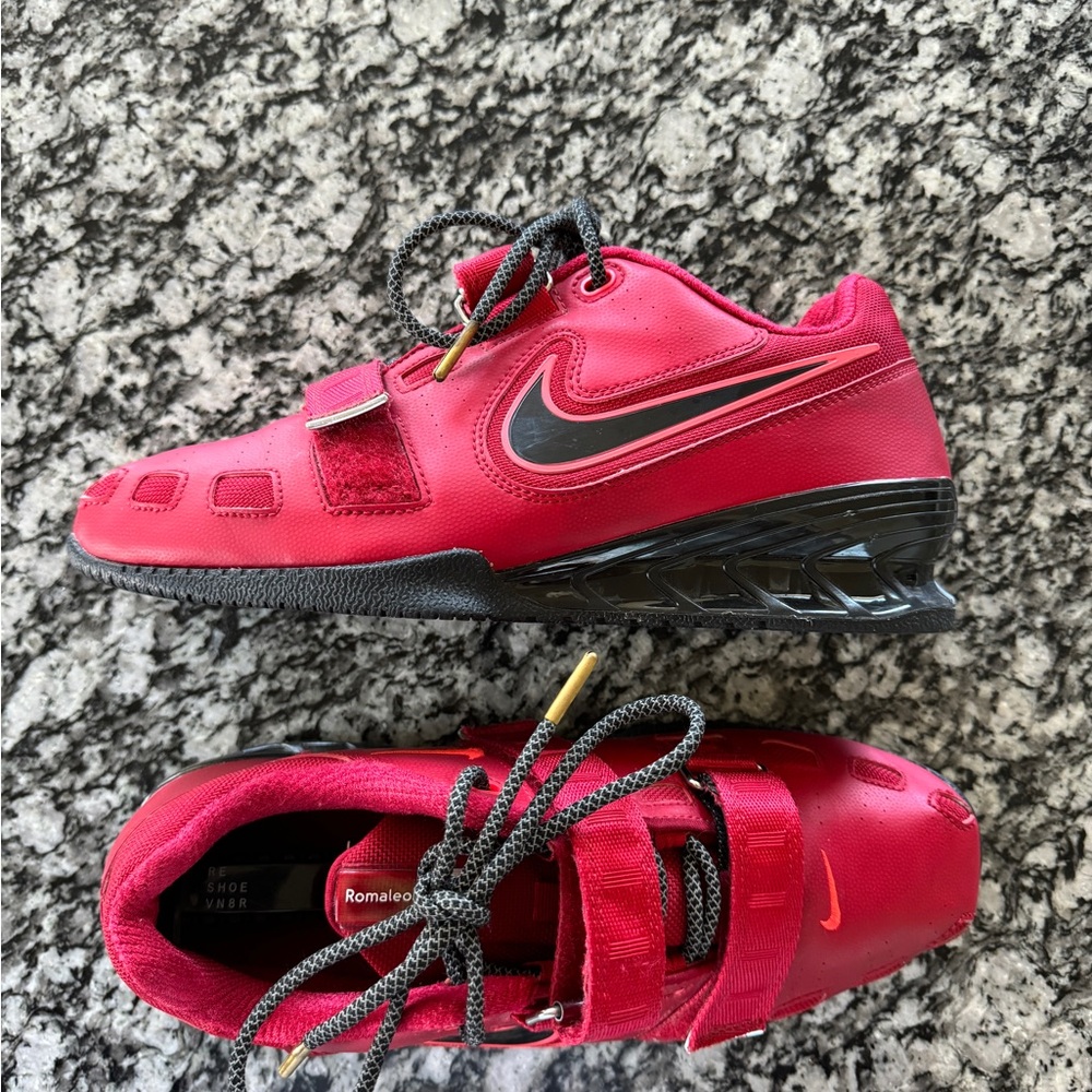 Nike Romaleos 2 Red / Orange / Black 476927-606 Size 9.5